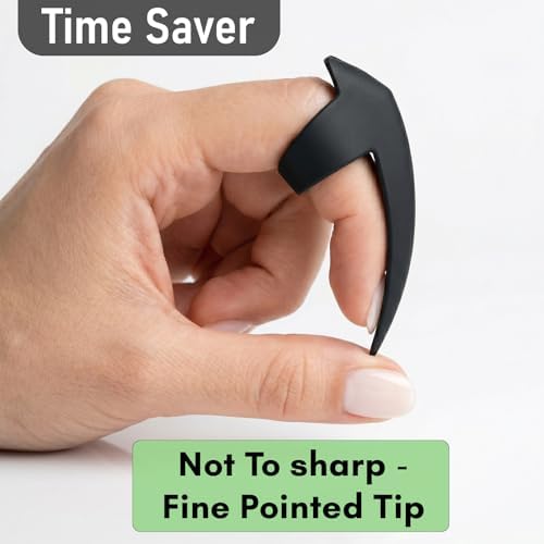 My Hair Tools Hair Parting & Sectioning Ring – Stainless Steel Finger Braiding Pick Tool for Dreadlocks, Wigs, Weaves, Hair Extensions – Quick Install Styling Tool for Salon & Home Use (CPF-31) - Image 4