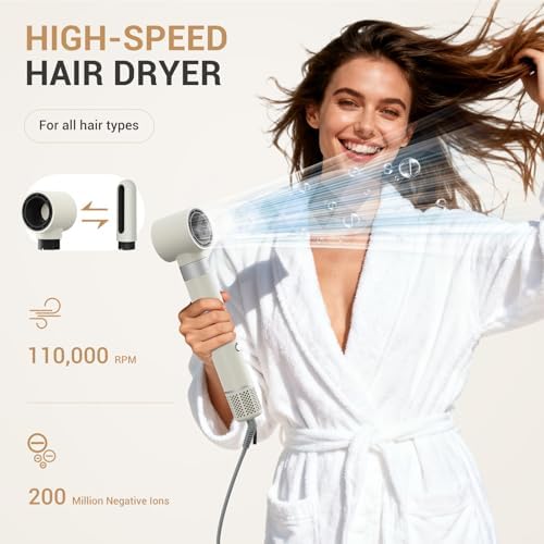 6 in 1 Hair Dryer Brush Set, Frizz-Free Air Hair Styler, No Heat Damage - Image 3