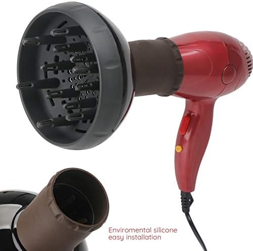 Segbeauty Hair Diffuser for Curly Hair, Upgraded Adjustable Air Flow, Deep Bowl, Professional Salon Frizz-free Fast Dry Diffuser Attachment with 1.57"-1.97" Nozzle, Black - Image 6