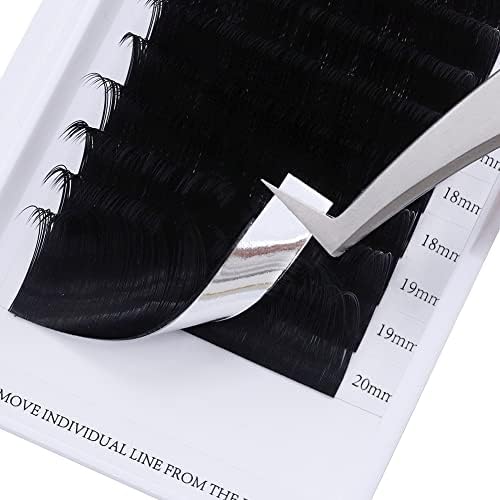 Lash Extension D Curl 15-20mm Mixed Tray Silk Classic Lash Extensions Supplies Individual Eyelash Extensions (0.20-D) - Image 4