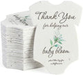 48 Green Onesie-Shaped Gift Wrap Tags with Wildflower Seeds by SeedBloom
