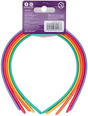 Goody Kids Ouchless Classic Headband , Assorted Colors - For All Hair Types - Beautiful Design for Instant Style - Pain-Free Hair Accessories for Boys, and Girls, 5 Count (Pack of 1) - Image 3