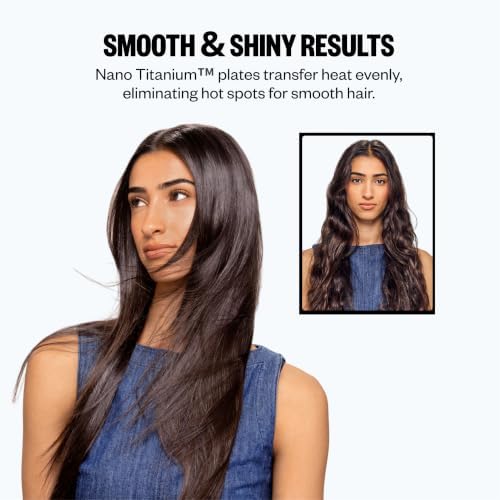 BabylissPRO Nano Titanium Ultra-Sleek Hair Straightener, Flat Iron for All Hair Types - Image 3