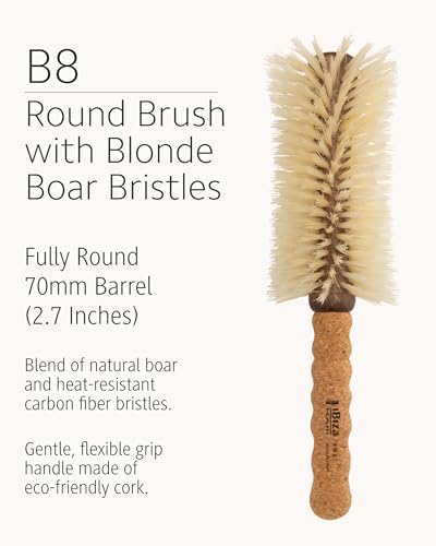 Ibiza Hair - Boar Bristle Large Round Brush (B8-70mm) - Image 3