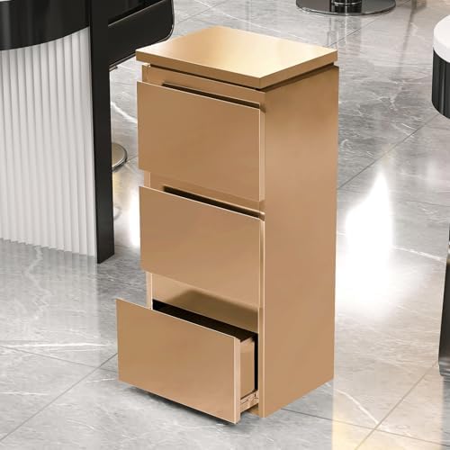 Stainless steel Beauty Salon Storage Cabinet, 3 Drawers Barber Salon Station for Hair Stylist, Barber Salon Station Styling Station Equipment, Barber Shop Beauty Spa Tattoo Tool Storage Cabinet by Unknown