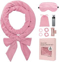 ZILAMPU Heatless Curls Overnight for Long Hair with Sleep Mask - Pink by ZILAMPU