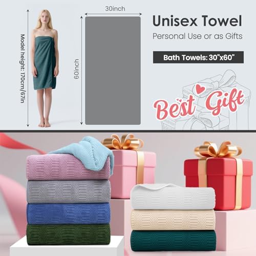 JML Microfiber Bath Towels, Teal, 30" x 60", Set of 2 - Image 2