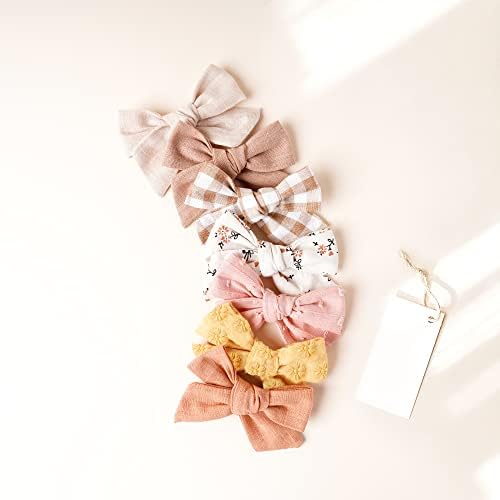 Niceye 24 Pack Baby Hair Bows for Girls, Toddler Hair Clips in Paris - Image 5