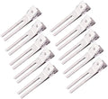 10 Pack Double Prong Pin Curl Hair Clips, Silver, 1.8" by JFFX