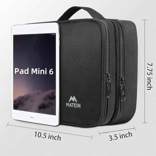 MATEIN Electronics Organizer Travel Case, Cable Organizer Bag, Black - Image 6