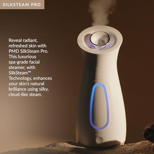 PMD SilkSteam Pro - Spa-Grade Facial Steamer with SilkSteam Technology - Rapid Start-Up - Adjustable, Directional Nozzle - Essential Oil Filters - Dewy, Hydrated Glow - Image 3