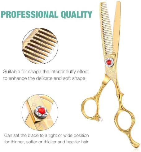 JASON Hair Thinning Scissors Shears - 6" 30-Tooth Professional Cutting - Image 5