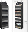 GCreation Over Door Organizer for Bedroom Bathroom Pantry, 4 Shelf Black by Giraffe+Creation