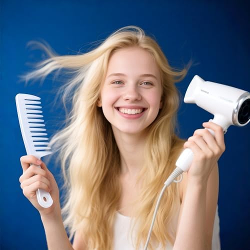 SALONSILK Combs for Women and Men, 4PCS Translucent Professional Comb Set, Wide Tooth Rat Tail Fine Tooth Set for All Hair Types - Image 4