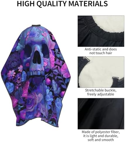 Skull Vintage Hair Cutting Barber Cape Hair Salon and Dyeing Styling Cloth for Women/Men - Image 5