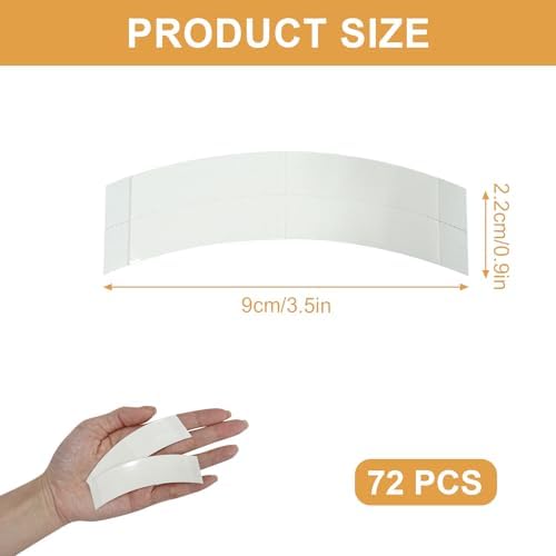72 Pcs Double Sided Wig Tape, Pre Cut Lace Tape Strips - Image 2