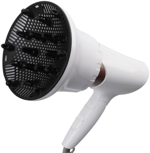 Electric Hair Dryer Diffuser Nozzle for Curly Straight Wavy Hair White by PartyKindom