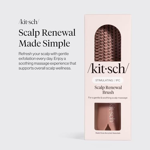 Kitsch Scalp Renewal Brush - Hairbrush Scalp Massager - Terracotta - Image 3