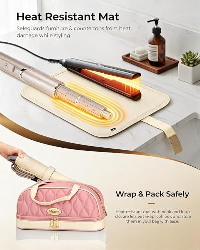 Mancro Carrying Case for Shark FlexStyle, Quilted Hair Tools Travel Bag - Image 3