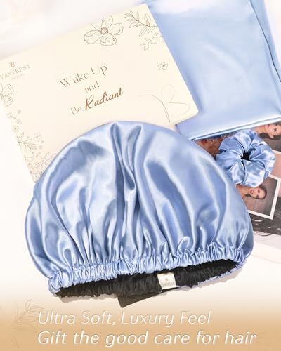 YANIBEST Adjustable Satin Bonnet to Reduce Frizz, Silk Feeling Hair Wrap - Image 6