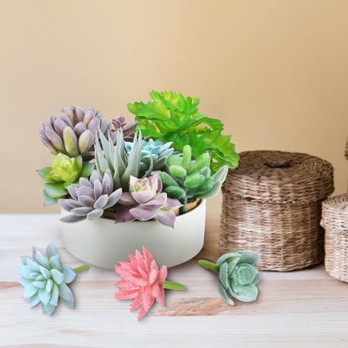 Yunsailing 80 Pcs Artificial Faux Mini Succulent Plants, Lovely - Image 4