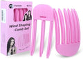 Hair Volume Clip - 2PCS Root Clips for Curly Hair Volume, Magic Volumizing Hair Clips for Creating Fluffy Bangs & Lifting Roots, Wind Shaping Styling Comb Set(Rose Purple) by FlaSloth