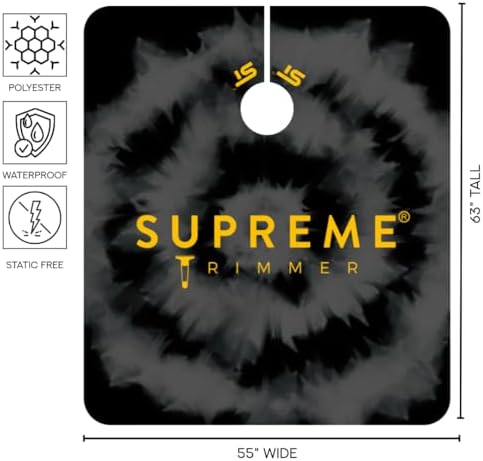 Supreme Trimmer Premium Barber Cape | Professional Hair Stylist Waterproof, Hook Closure Cape; Salon, Barber, or Home Use | Smoke Ring - Image 2