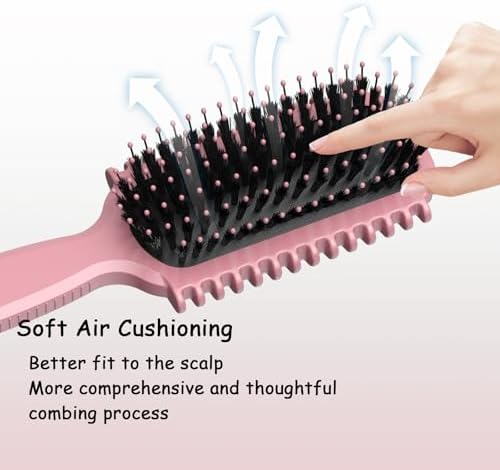 Curly Hair Brush, Curl Defining Brush, Hair Brush, Flexible, Curl Enhancing, Reduce Pulling (Pink) - Image 6