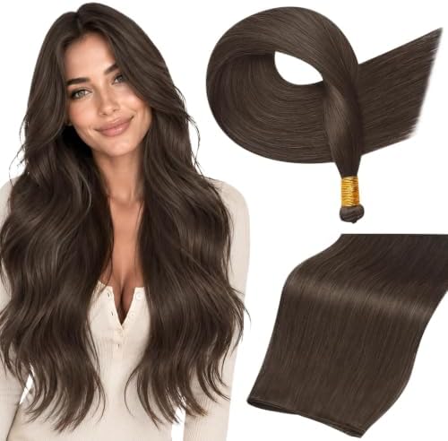 Full Shine Hand Tied Weft Hair Extensions Human Hair 24 Inch 60G by FullShine
