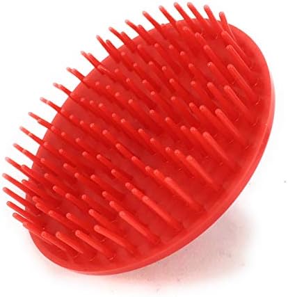 G.B.S Shampoo Scalp Massage Brush, Grooming Travel Effortless Glide Fine Tooth Durable Material, Pack of 6, Red - Image 3