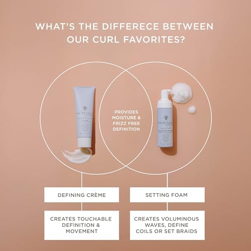 Hairitage Hydrating Jojoba Oil Curl Cream for Curly Hair - Moisturizing Anti Frizz Styling Product for High Definition Curls for Women + Men - Bounce + Shine for Fine + Thick Hair - Color Safe + Vegan - Image 5