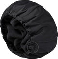 Shower Cap for Men Black Bath Cap, Reversible Terry Lined Large Waterproof Adjustable Shower Caps Elastic Band Stretch Hem Hair Hat for braids by AILEAM