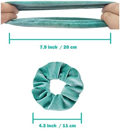IVARYSS Scrunchies for Girls, 12 Pcs Velvet Scrunchies for Hair, Soft Ponytail Holder, Cute Colors Elastic Hair Bands for Teens and Women - Image 3