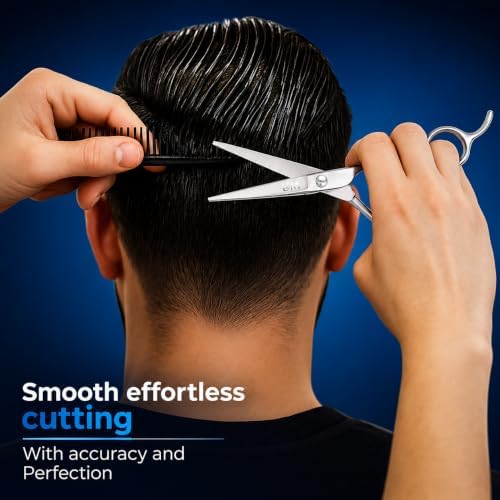 UM Supplies Scissors 6.5 | Premium Barber Shears For Hair Cutting | Multiple Purpose Cutting Scissors | Haircut Scissors For Salon I Women | Mens | kids I Pets - Image 5