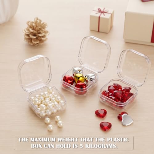 Jetec 120 Pieces Small Clear Plastic Storage Box, 1.4 x 1.4 x 0.7 Inch - Image 7