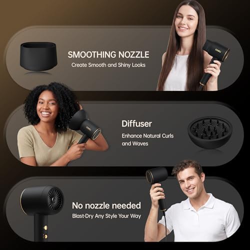 CONFU Hair Dryer Ionic Hairdryer - 420 Million Plasma Diffuser Blow Dryer - Image 5