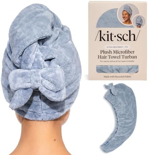 Kitsch XL Microfiber Hair Towel Wrap for Women by Kitsch