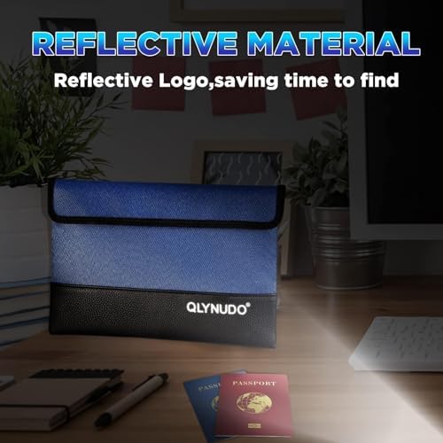 Small Fireproof Money Pouch for Cash with Zipper Bank Bag - Image 4