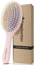 Bamboo Hair Brush – Detangler & Scalp Massage for All Hair Types by Combetter