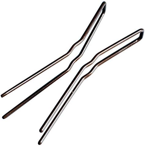 Hairpins for Bun ROCST Bobby Pins Clips for Ballet Woman girl Hairdressing salon 12pcs (2.5 inch, Brown) - Image 2