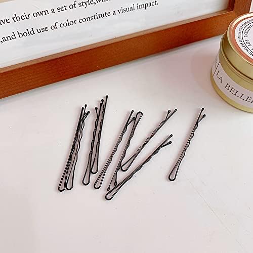 2 Inch Black Hair Bobby Pins Metal Clips Twisted Spiral Curved with Ball Tips Non-slip Decorative Long Short for Women Girls Nickel Free Hairdressing Wedding Accessories with Case 100 PCS - Image 4