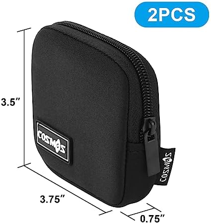 CM Pack of 2 Mini Pouch Case Bag Small Travel Storage Carrying Bag Compatible with MagSafe Power Adapter, Laptop Accessories Cables, Cords, USB Drives, Earphones - Image 7
