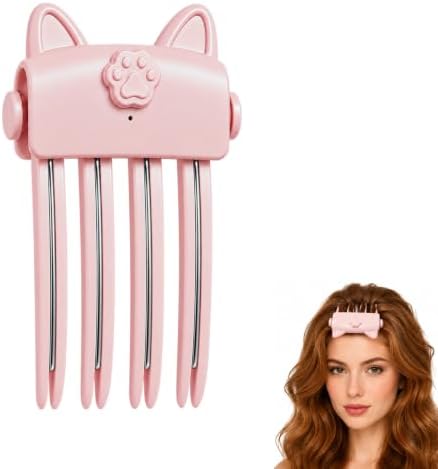 Heated Root Volumizer Clip, Cordless Hair Volume Tool with Adjustable Heat Settings for Fine Flat Hair and Bangs, Portable Root Styling Clip for Women - Pink by Unknown