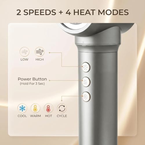 Sigbot 5 in 1 Hot Air Multi Styler, Ionic Blow Hair Dryer Brush(ZCY892-B) - Image 5