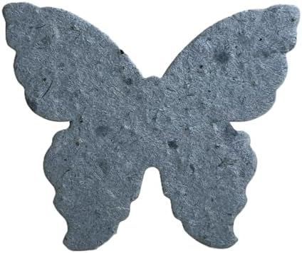 Wildflower Seed Paper Butterfly Shape - Large 3" - Set of 24 (34s Blue Lotka) by OfTheEarth