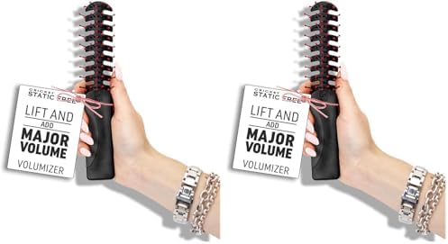 Cricket Static Free Volumizer Hair Brush - Blow Drying, Styling, and Detangling All Hair Types, Long, Short, Thick, Thin, Curly, Straight, and Wavy (Pack of 2) by CricketCompany