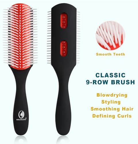 Detangler Hair Brush for Curly Hair, Curly Hair Brush for Natural 3/4abc Hair, Detangling Brush for Women Men Kids Styling Defining - Image 3