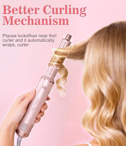 Dryhsip 5 in 1 Hair Styler & Wrap Air Curler, Low-Speed Hair Tools - Image 2