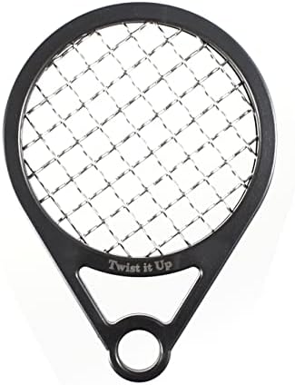 Twist It Up Comb (Bond Black) - Alternative for Hair Sponges, Creates Curls and Twists for Black Men, Tennis Racket Design by TwistItUp