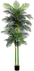 Nearly Natural 9ft. Artificial Double Stalk Golden Cane Palm Tree by NearlyNatural